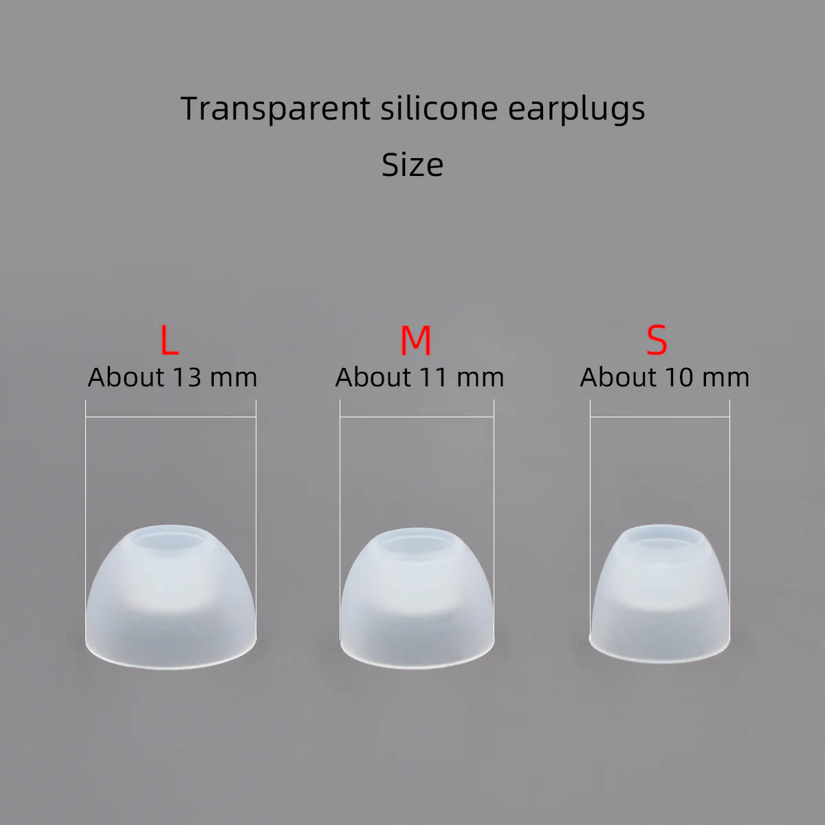 In-Ear Earcaps Eartips Earplugs silicone (3pairs black) - Image 8